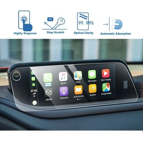 LFOTPP For Mazda 3/CX-30 Connect b0n7 Car Navigation Tempered Glass Screen Protector Film Auto Interior Protective Sticker