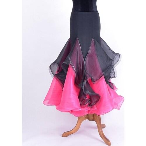 Lady Ballroom Dancing Skirt Modern Dance Skirts Women Waltz Valse Dress Tango Galop Fox Trot Social Dance Skirt