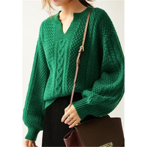 2020 Women Sweaters Female Winter Fashion Woman Autumn Winter Jumpers Woolen Vintage ladies Knitted Pullovers Sweater Tops m737