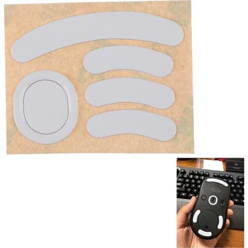 1Set Mouse Feet Mouse Skates For G Pro Mouse White Mouse Glides Curve Edge Gaming Mouse Feet