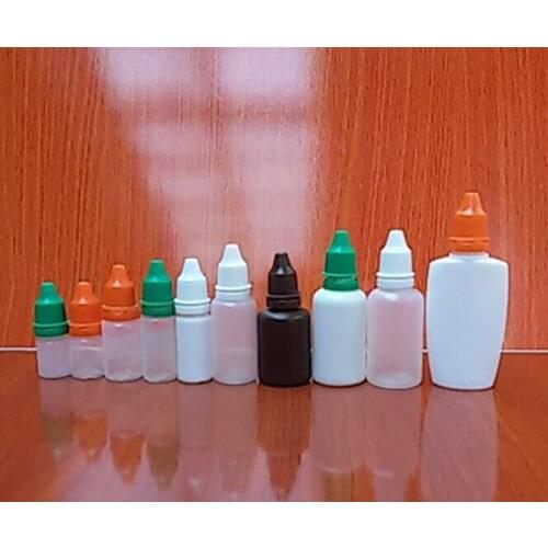 1000PCS 5ml Empty Plastic Eye Drops Bottle,5ML PE Plastic Dropper Bottle With Childproof Cap& fine Tip lin3300