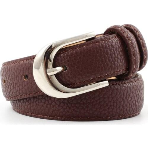 105*2.4Cm Retro Fashion Female Fine Pin Buckle Belt Women Jeans 2019 Simple Faux Leather Belt Women Waistband Decorative