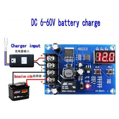 12v 24v 36v 48v Digital display battery charging control module protection switch Charge Controlled Module