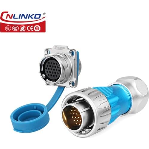 24 Pins Deutsch Cable Waterproof Aviation Connector Mount IP67 Stable Metal Shielded Circular Plug&Sockets for Harsh Environment