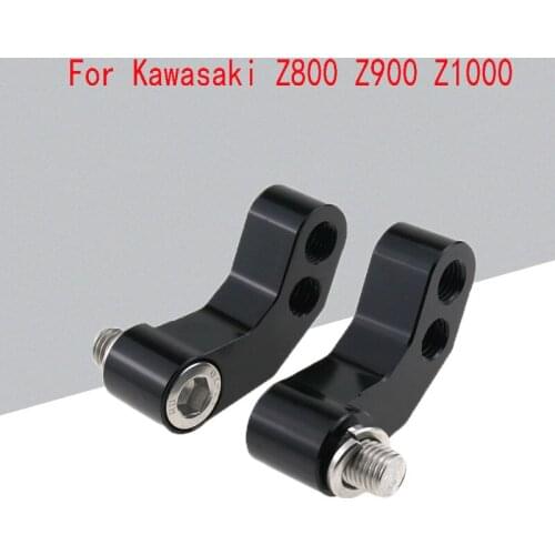 For Kawasaki Z800 Z900 Z1000 Motorcycle modification accessories Rearview Mirror Extension Bracket Base CNC Aluminum alloy