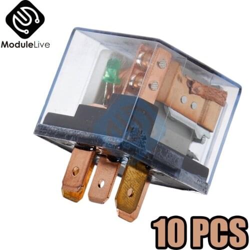 10PCS Waterproof Automotive Relay 12V 100A 5Pin SPDT Car Control Device Car Relays DC 24V 48V High Capacity 100A Switching
