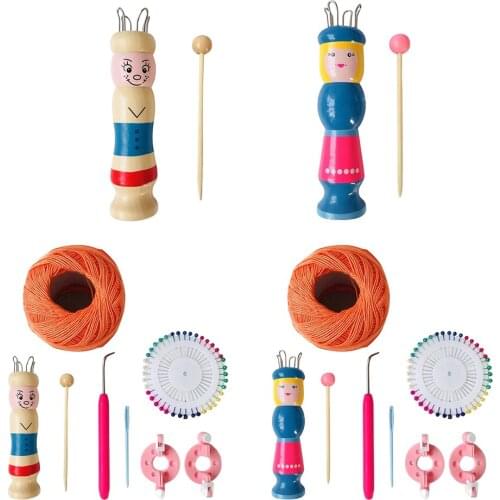 Free Shipping Wooden French knitting loom Rope Weaving Tool Easy Rope Weaving handmade crafts needlework Knitter Accessory