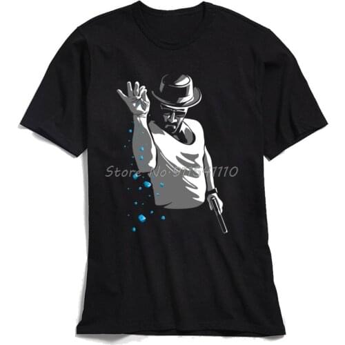 Tshirt Breaking Bad Men T Shirts Retro T-Shirt TV Mr White Heisenberg Jessie Pinkman Funny Print Tees Short Sleeve Tops