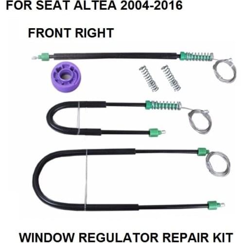 FOR SEAT ALTEA 5P1 XL 5P5/5P8 WINDOW REGULATOR REPAIR KIT FRONT-RIGHT 2004-2016