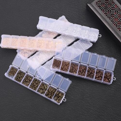 1300Pcs 3 4 5 6 7 8 10 mm Open Jump Ring Connectors For DIY Necklace Bracelect Jewelry Making Supplies Findings Kit Accessories