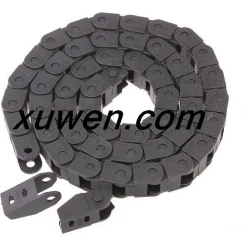 Free shipping connectors for CNC Router Machine Tools 1 pcs Cable drag chain wire carrier 10*10mm R18 1000mm (40")