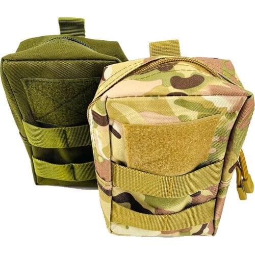 Multifunctional 1000D Outdoor Military Tactical Waist Bag EDC Molle Tool Zipper Waist Pack Accessory Durable Belt Pouch