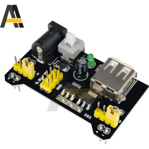 MB102 Breadboard Power Supply Module /MB102 Black Breadboard Dedicated Power Module 2-way 3.3V 5V mb-102 Solderless Bread Board