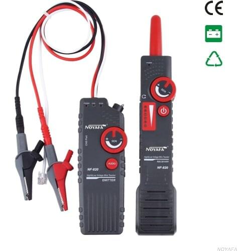 Noyafa Underground Wire Locator NF-820 RJ45 RJ11 BNC Tracker High & Low Voltage Cable Tester Line Finder Anti-Interference