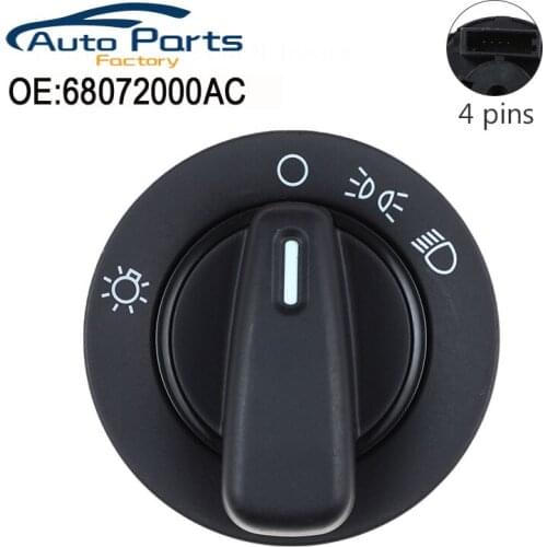 New Headlight Headlamp Control Switch For 2011-2015 Dodge Grand Caravan Dash Mopar 68072000AC