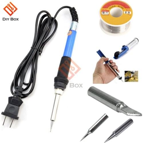 Soldering Iron 60W Adjustable Temperature Electric Solder Iron Rework Station Handle Heat Pencil Welding Repair Tools Kits