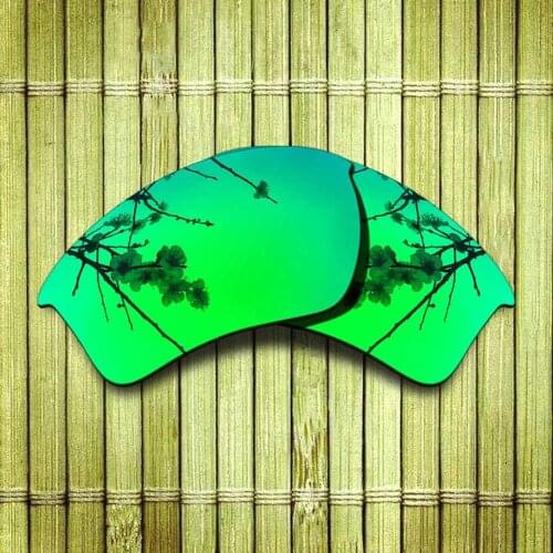 Polarized Replacement Lense For-Oakley Half Jacket 2.0 XL Sunglasses Frame True Color Mirrored Coating - Green Options