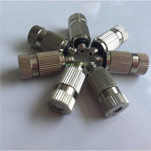 25-80bar 3/16'' high pressure mist nozzles water sprayer 50pcs brass fog nozzle greenhouse humidification cooling mister M051
