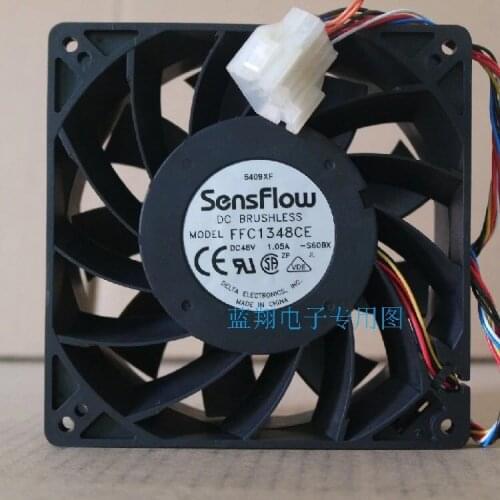 Detla Electronics FFC1348CE S60BX DC 48V 1.05A 127x127x38mm Server Cooling Fan