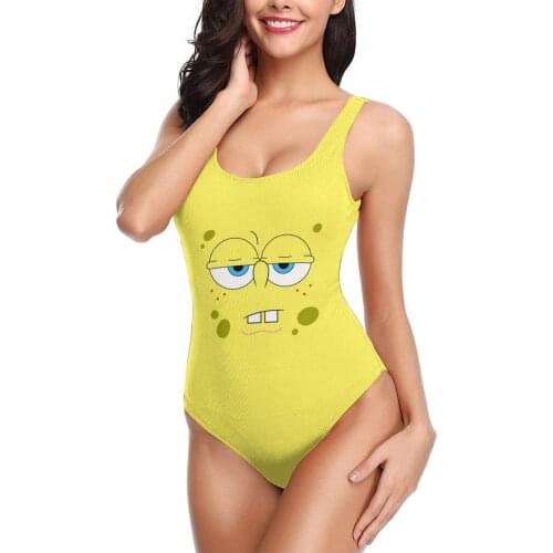 Women 2021 Exotic Bikinis Sponge4 Women Swimsuit One Piece swimsuit Anime mr krabs Beach wear For Women