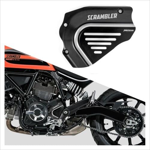 2 Design Aluminum Front Sprocket Chain Cover Guard protection 1PC Motorcycle Accessories For Ducati Scrambler 800 1000 1100