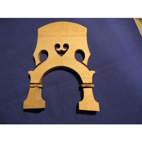 2pcs high quality regulated double bass bridge cupreous parts 1/8-4/4,laser precise