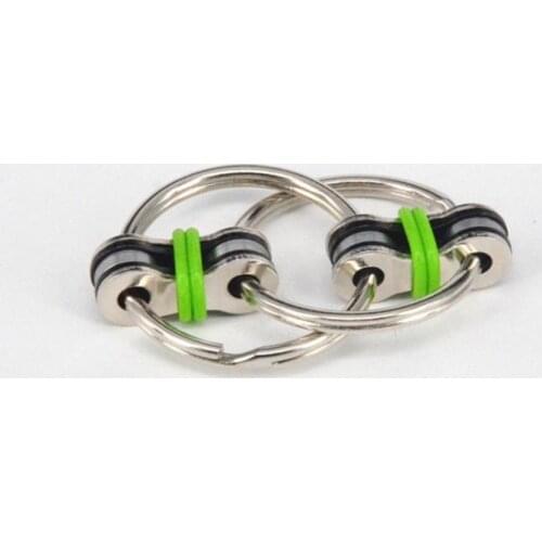 200pcs New Key Ring Hand Tri-Spinner Reduce Stress Fidget Toy For Autism Nail Care