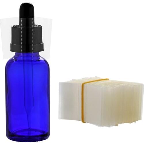 250/500Pcs Pvc Transparant Heat Shrink Bands 45 x 30 mm For Various Boston Round Bottles, Tinctures, and Many Other Bottles