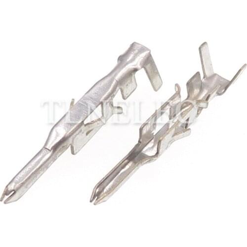 50pcs DJ5558 Auto Splice Crimping Splices for Automotive Connector Loose Replacement Terminals 1.0mm Male Wire Terminal Pins