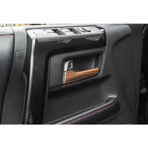 Car Inner Door Handle Cover Trim Stickers for Toyota 4Runner 2017+ Stylish Decorative Car Accessories Interior Decoration