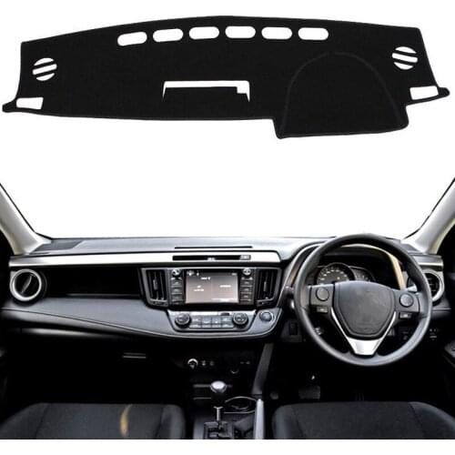 For TOYOTA RAV4 2013-2018 Auto Dashmat Dash Dashboard Cover Pad Mat Interior Sun Shade Instrument Protect Carpet Car Accessories