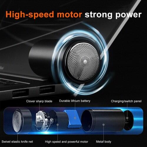 SD-05 Shaving Razor Portable Micro USB Charging Men Mini Electric Car Shaver for Vehicle