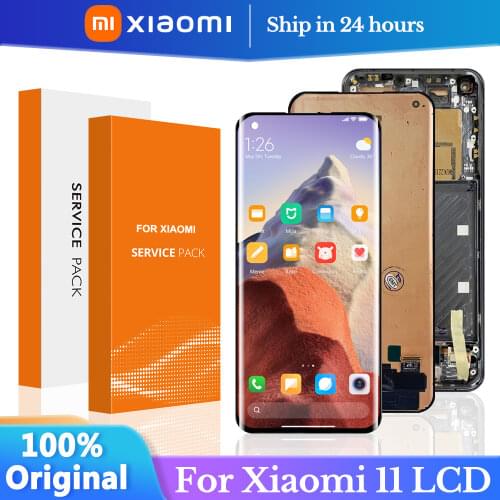 100% Original 6.81'' Display for Xiaomi mi 11 LCD Display Touch Screen Digitizer Assembly Xiaomi Mi 11 for Repair Parts
