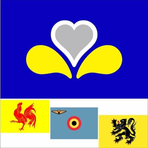 Belgium Regions and Communities flag Region Community Provinces Complete collection Military falg