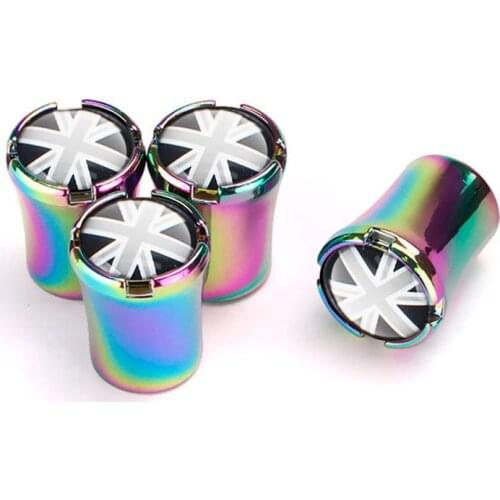 UK Flag 4pcs Alloy Wheel Tire Valve Caps For Audi for BMW for Benz for Mercedes Car Accessories For Volkswagen For Ford Focus