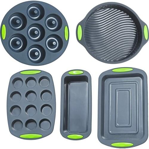 Silicon Bakeware Cake Mold Grade Baking Pans Round Cake Cupcake Pan Loaf Bread Pan Mini Muffin Pans Cake Decorating Baking Tools