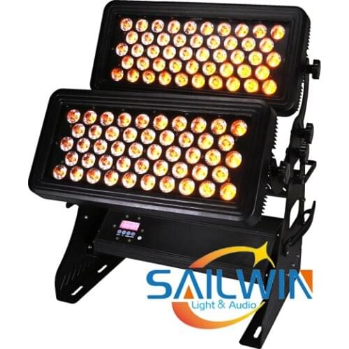 Hot Sale IP65 Waterproof 96pcs*18W 6in1 RGBAW UV LED City Color Light,Outdoor LED Wall Washer Light For Outdoor Stage Project