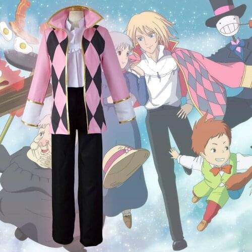 Howls Moving Castle Hauru no ugoku Shiro Cosplay Howl Costume Full Set Adult Costume