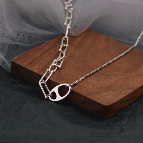 Miuoxion Fashion Retro Pig Nose U-Shaped Necklace Personality Party Jewelry For Women Feature Namour Charm Gift All Seasons