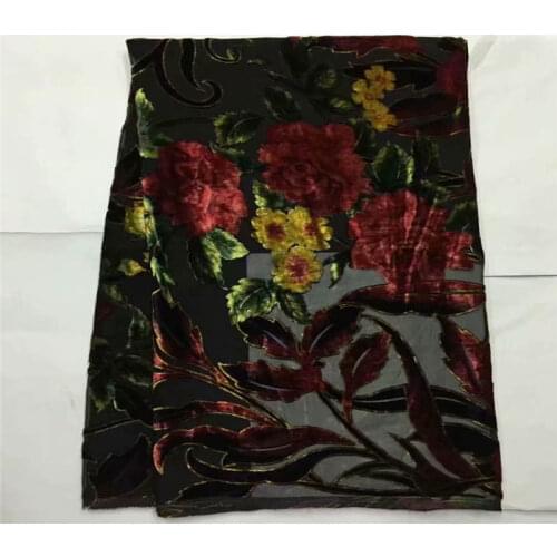 /CWQ/ 2020，Fashionable Velour Lace 5 Yards Soft Modern African Traditional Fabric Clothing Sewing! (15