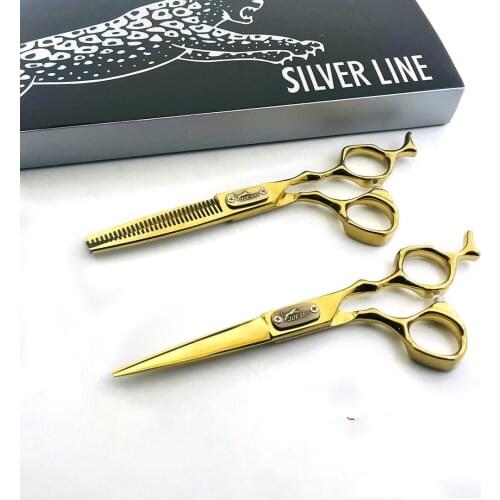 6 Professional Hair Salon Structure Scissors Set Cutting Barber Haircut Thinning Shear Scissors Hairdressing Hair Tools Scissors