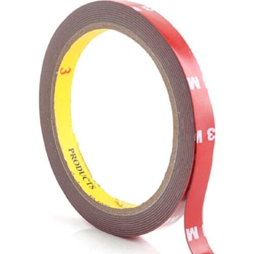 New 3M Strong Permanent Acrylic Foam Double-Sided Adhesive Glue Tape Super Sticky With Red Liner 0.6/0.8/1/1.2/1.5/2 CM