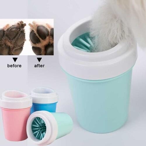 Dog Paw Cleaner Cup for Small Large Dogs Pet Feet Washer Portable Pet Cat Dirty Paw Cleaning Cup Soft Silicone Foot Wash Tool
