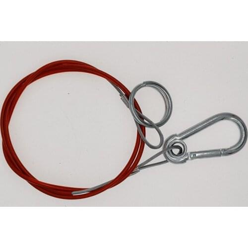 Trailer breakway safety cable - plastic coated ,1 metre, trailer parts