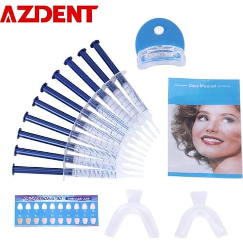 Professional Teeth Whitening Kit Oral Hygiene Dental Tooth Whitener Bleaching Tooth Whitening Gel Carbamide Peroxide Cold Light