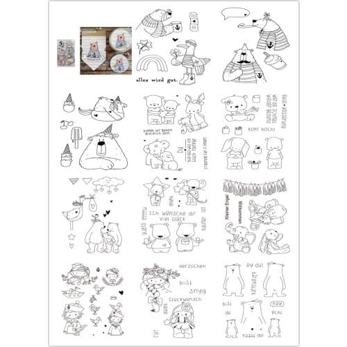 Seaman Transparent Clear Stamps for DIY Scrapbooking/Card Making/Kids Christmas Fun Decoration Supplies