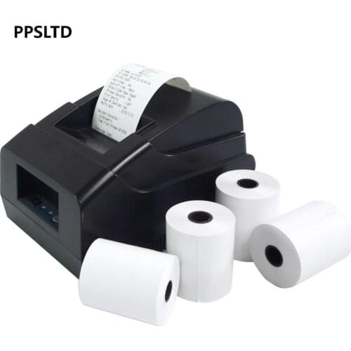 50PCs Thermal Paper Roll 58mm POS Paper 57x50 Cash Register Receipt Till Roll 2 1/4 x 85