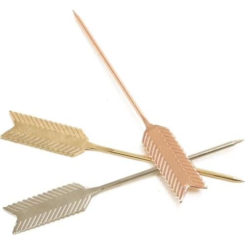 Creative Cocktail Decoration Fruit Stick Cocktail or Martini Pick Pack of 6 (Arrow Shape)