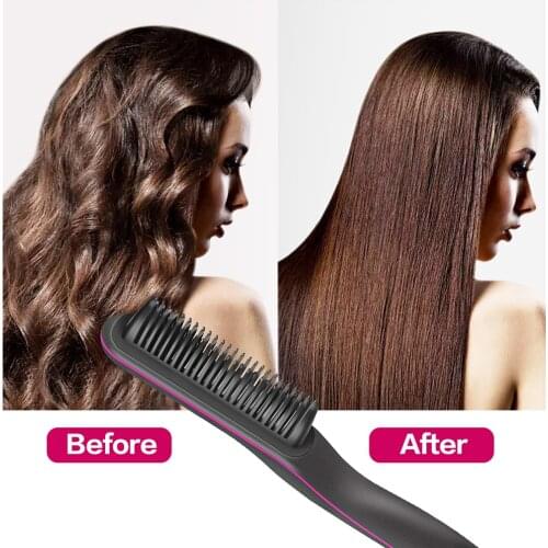Hair Straightener Comber For Straight And Curling Dual-Use Inner Buckle Curling Iron Does Not Hurt Your Hair Lazy Splint