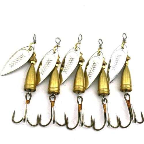 10pcs 6.7CM-7G Spinner Fishing Lures Wobblers CrankBaits Jig Shone Metal Sequin Trout Spoon for Carp Fishing